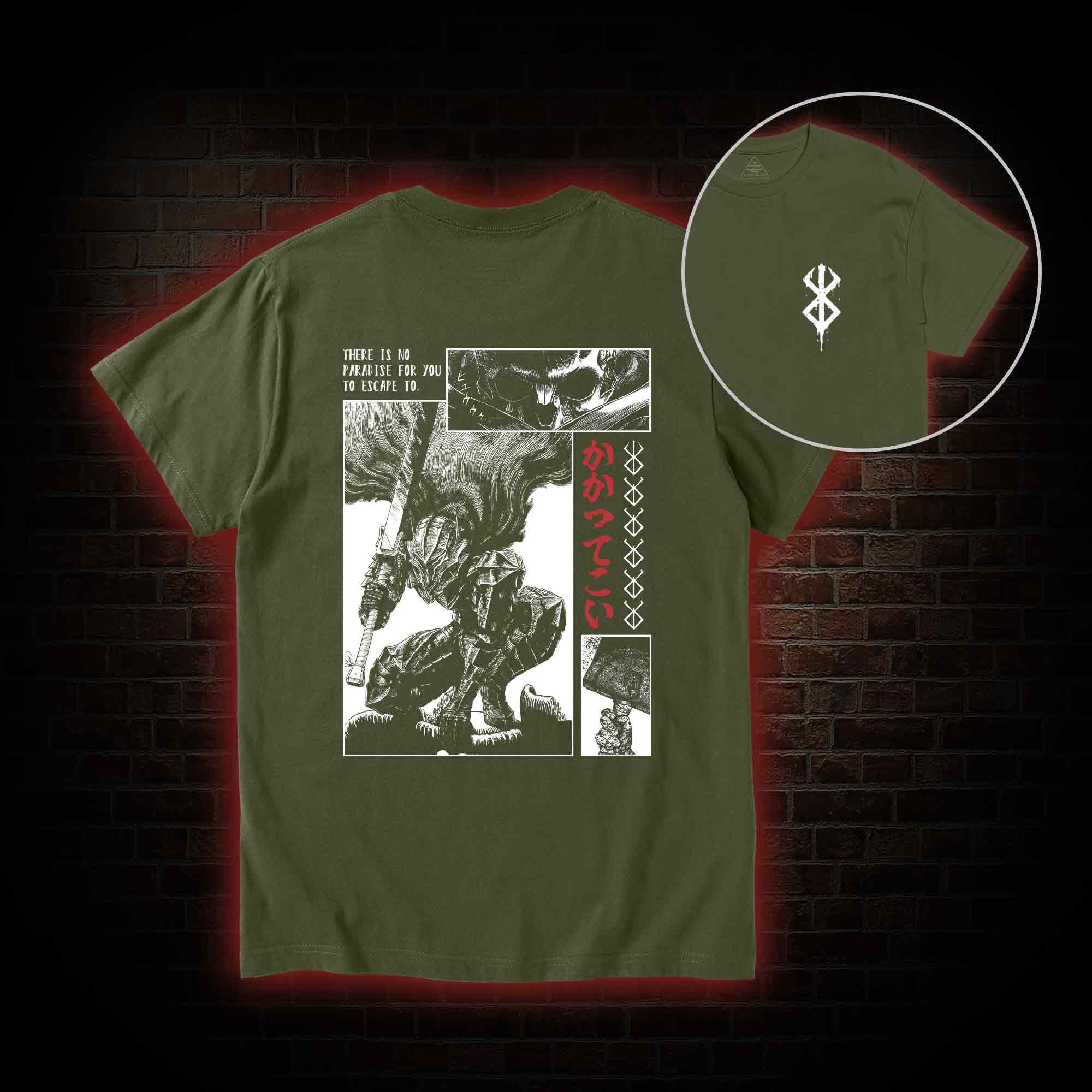 Berserk Guts Back Print T-Shirt