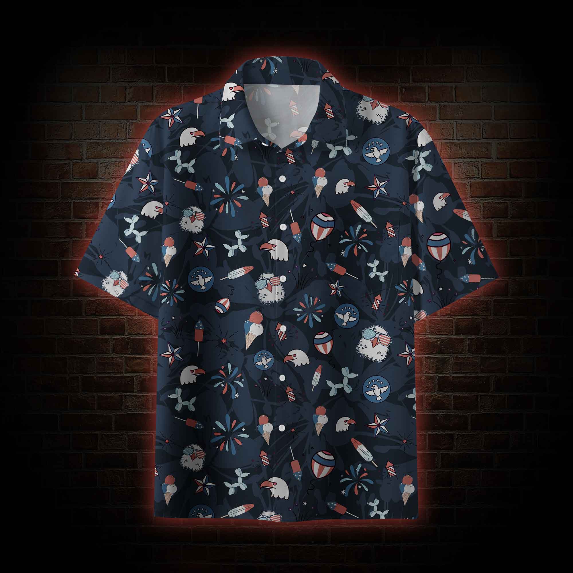 Happy Independence Day Button-up Shirt