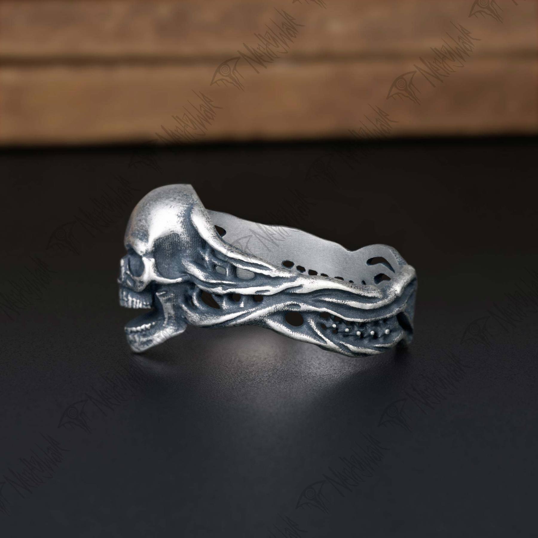 Scream Silver Ring