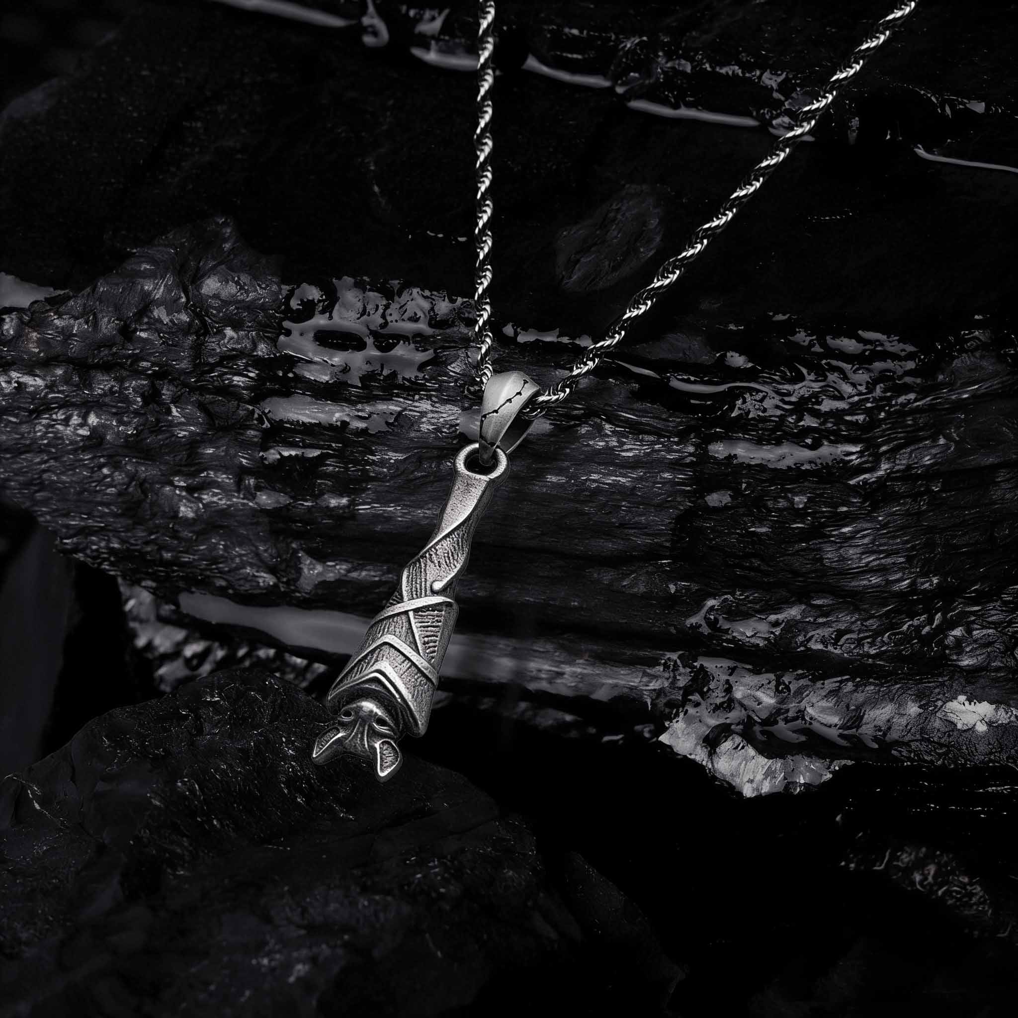 Wings of the Night Sculptural Necklace