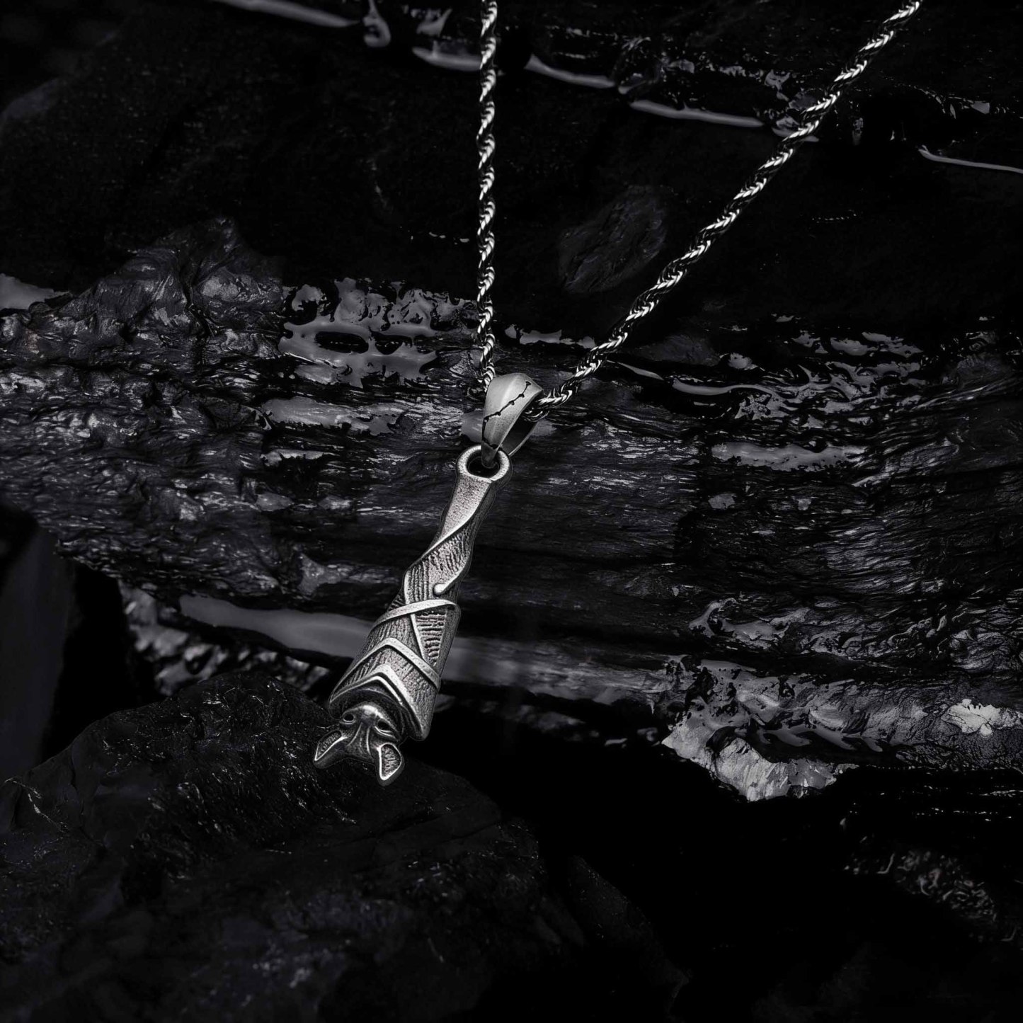 Wings of the Night Sculptural Necklace