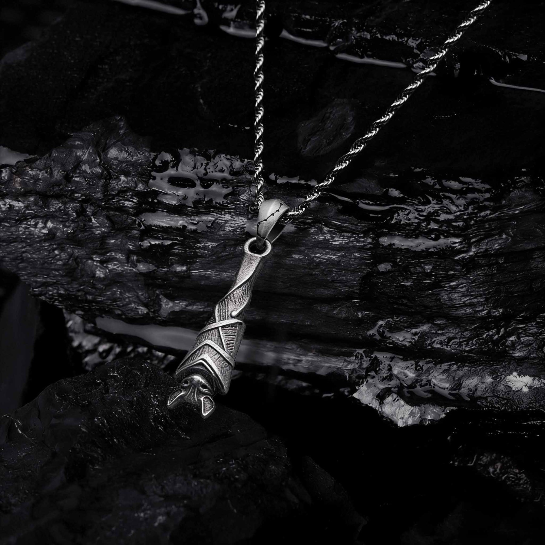 Wings of the Night Sculptural Necklace