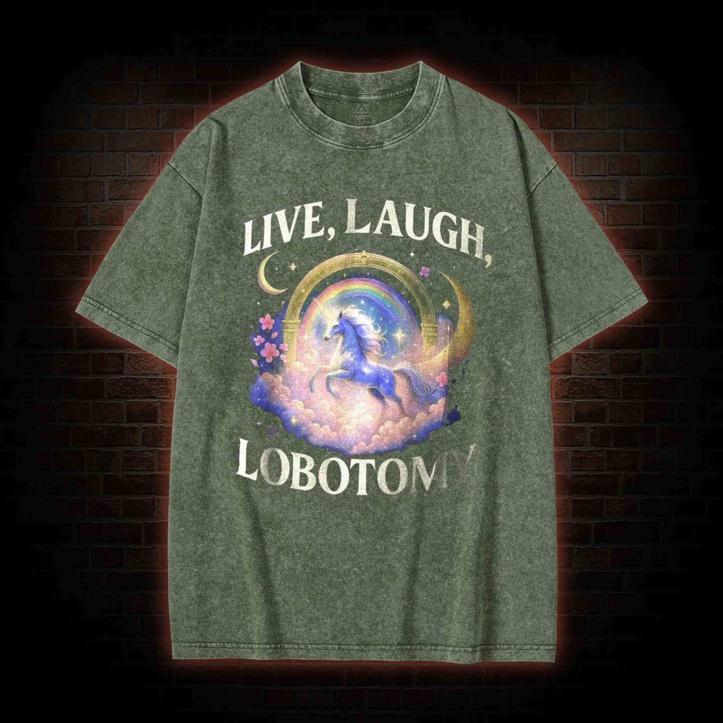 Live Laugh Lobotomy Washed T-shirt