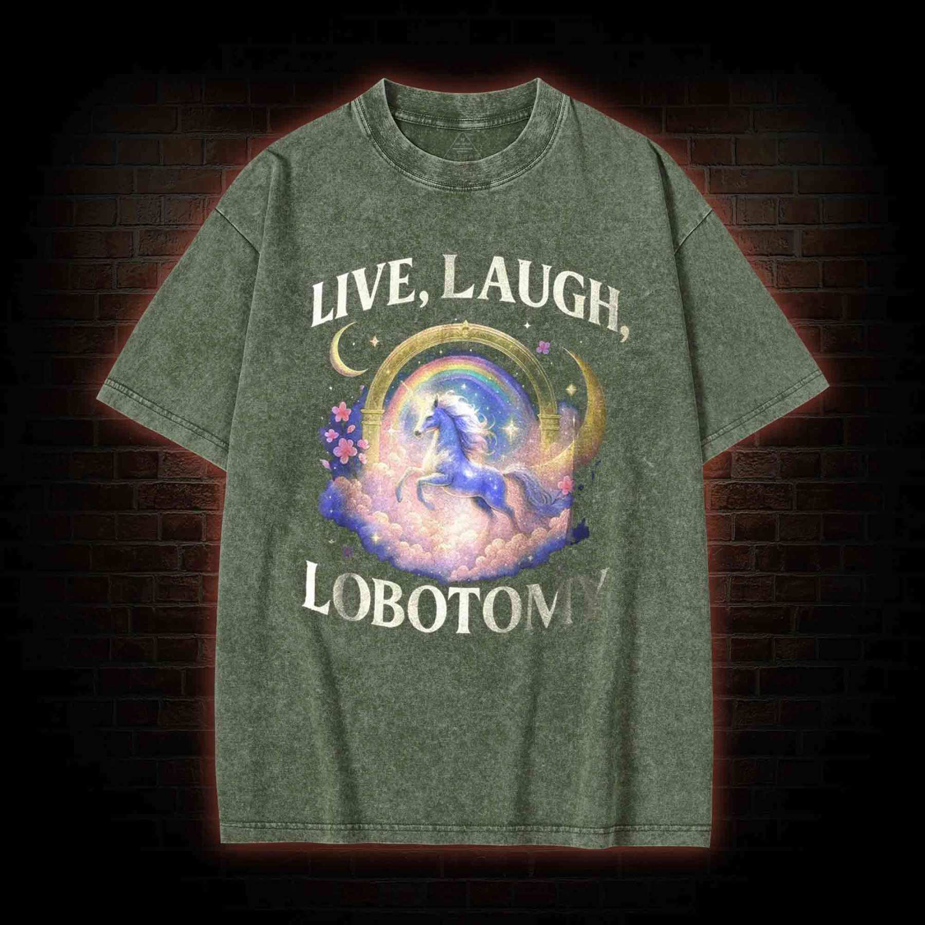 Live Laugh Lobotomy Washed T-shirt