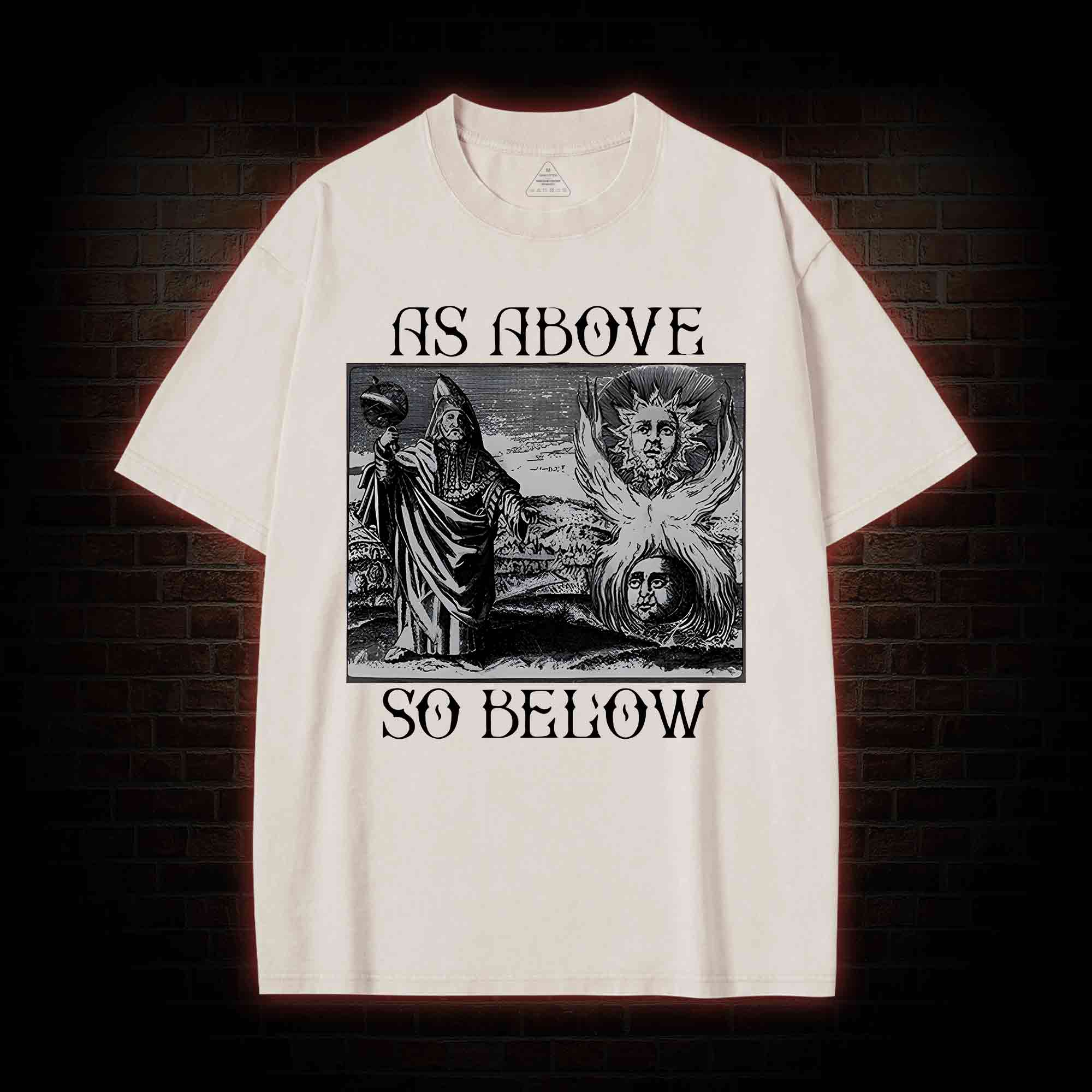 As Above So Below Washed T-shirt