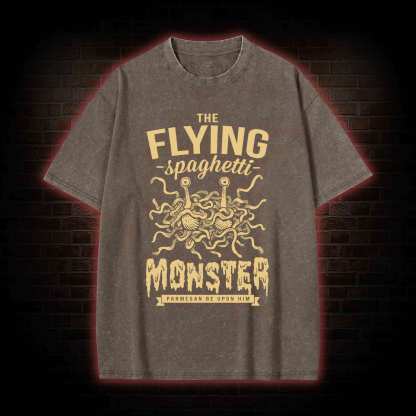 Spaghetti Monster Washed T-shirt