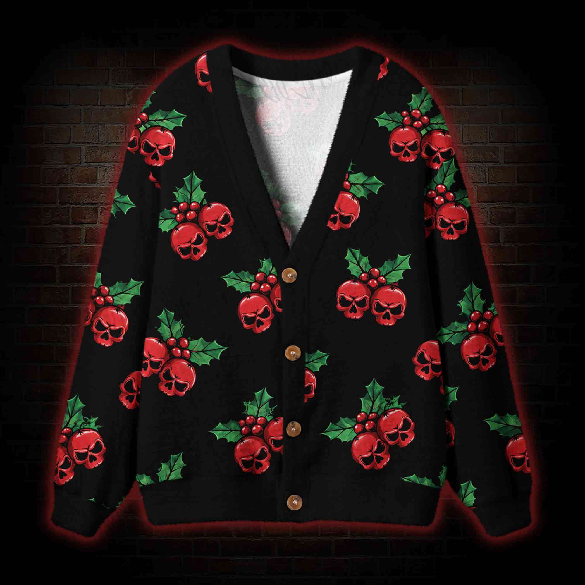 Poison Mistletoe Cardigan Sweater