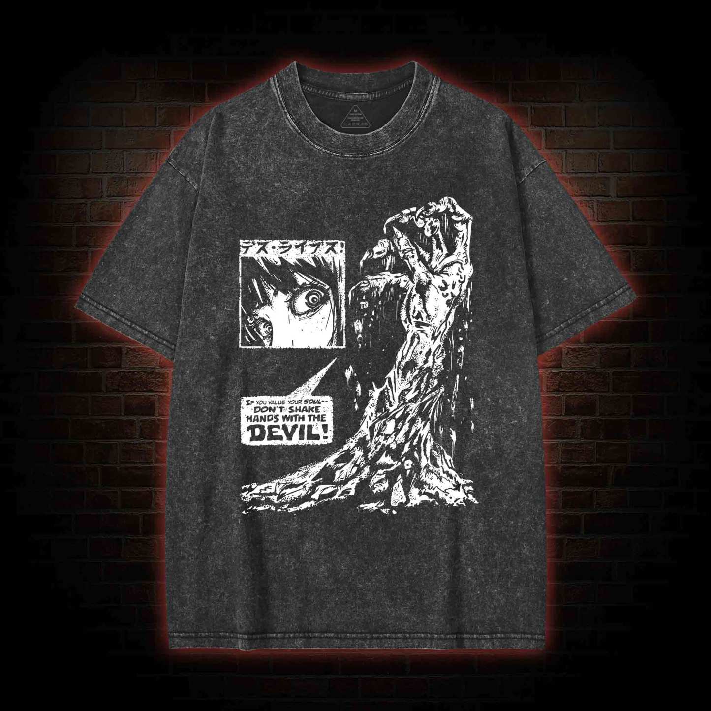 Don't Shake Hands With the Devil Washed T-shirt