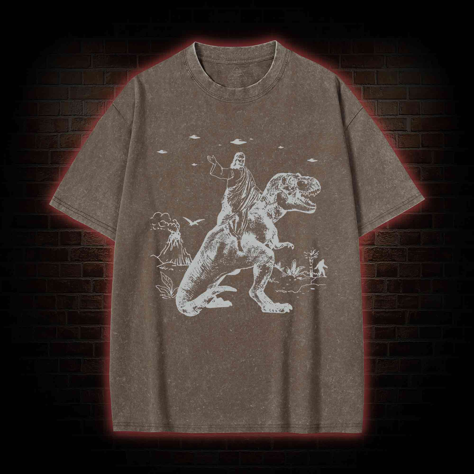 T-rex Jesus Washed T-shirt
