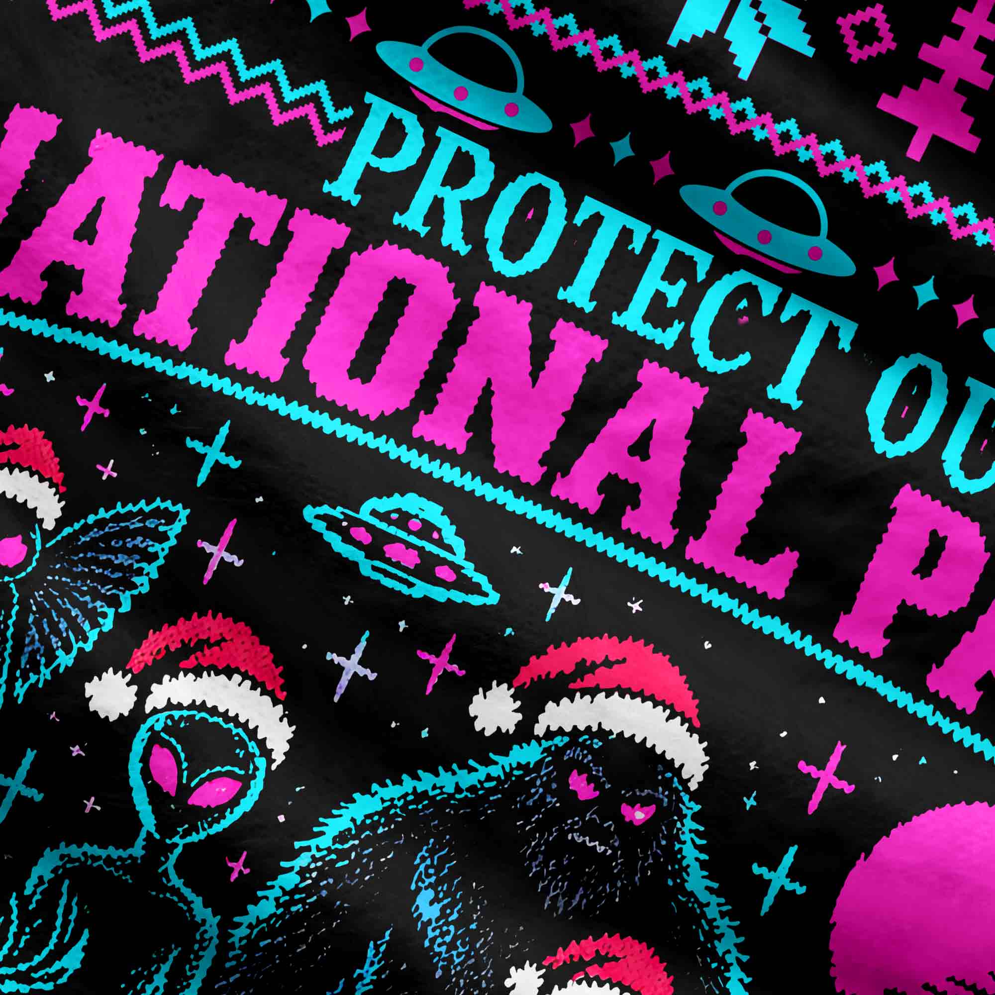 Cryptid National Park Christmas Ugly Sweatshirts