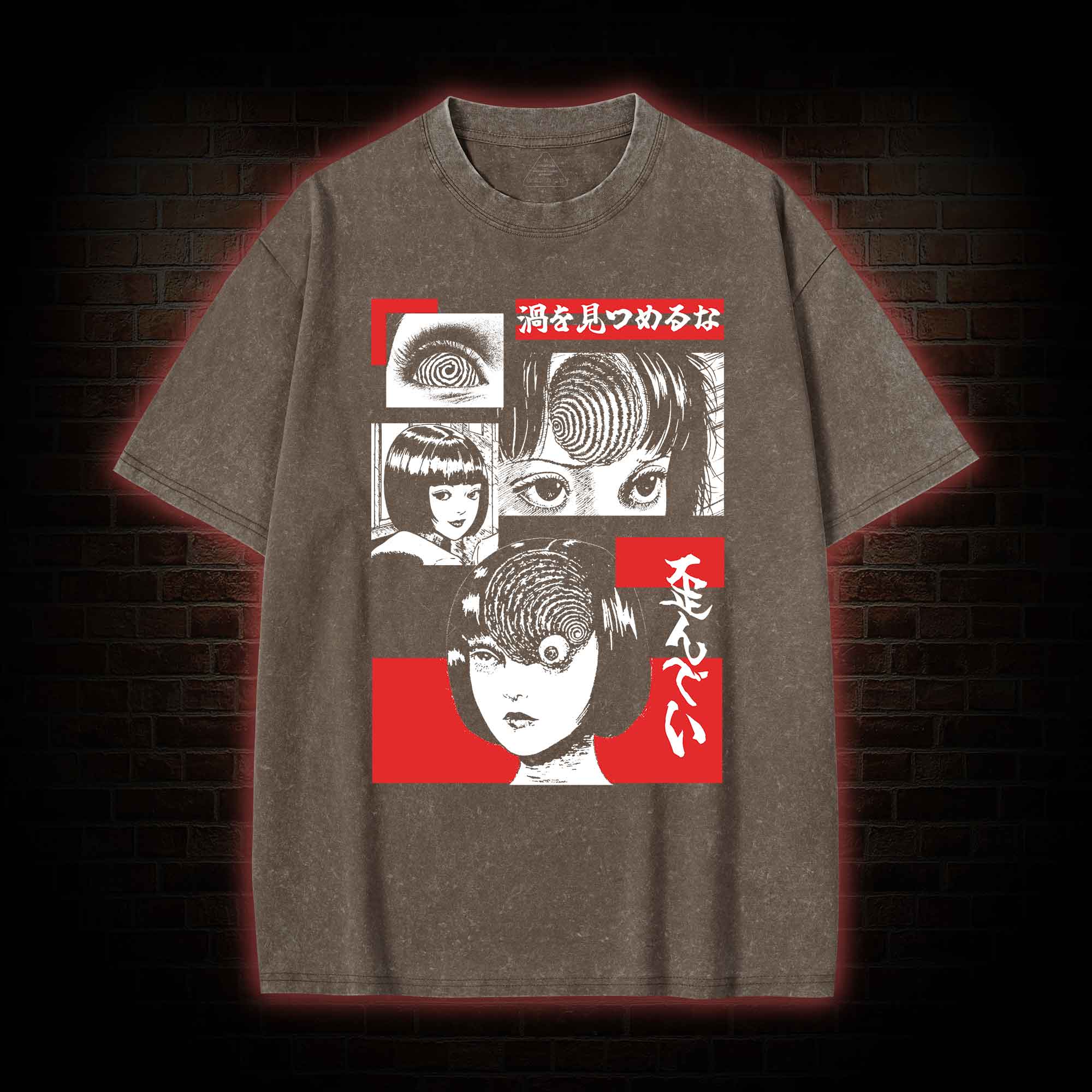 Horror Spiral Washed T-shirt