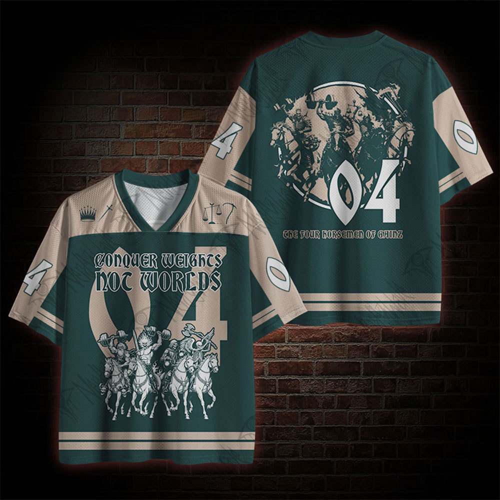 Conquer Weights Not Worlds Mesh Jersey