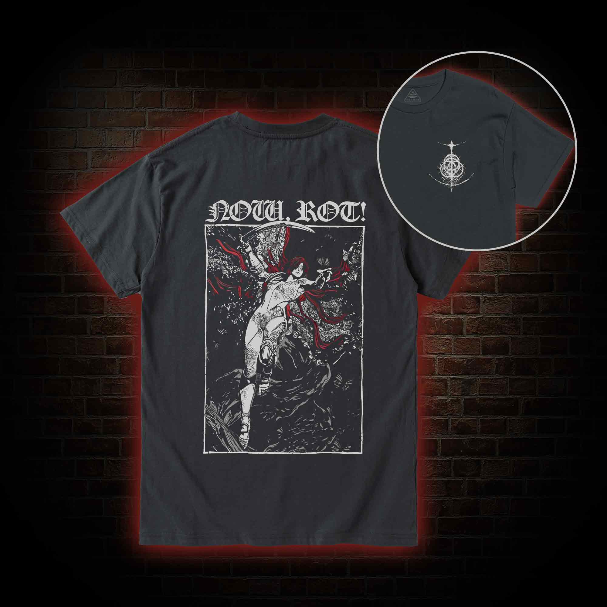 Now Rot Back Print T-Shirt