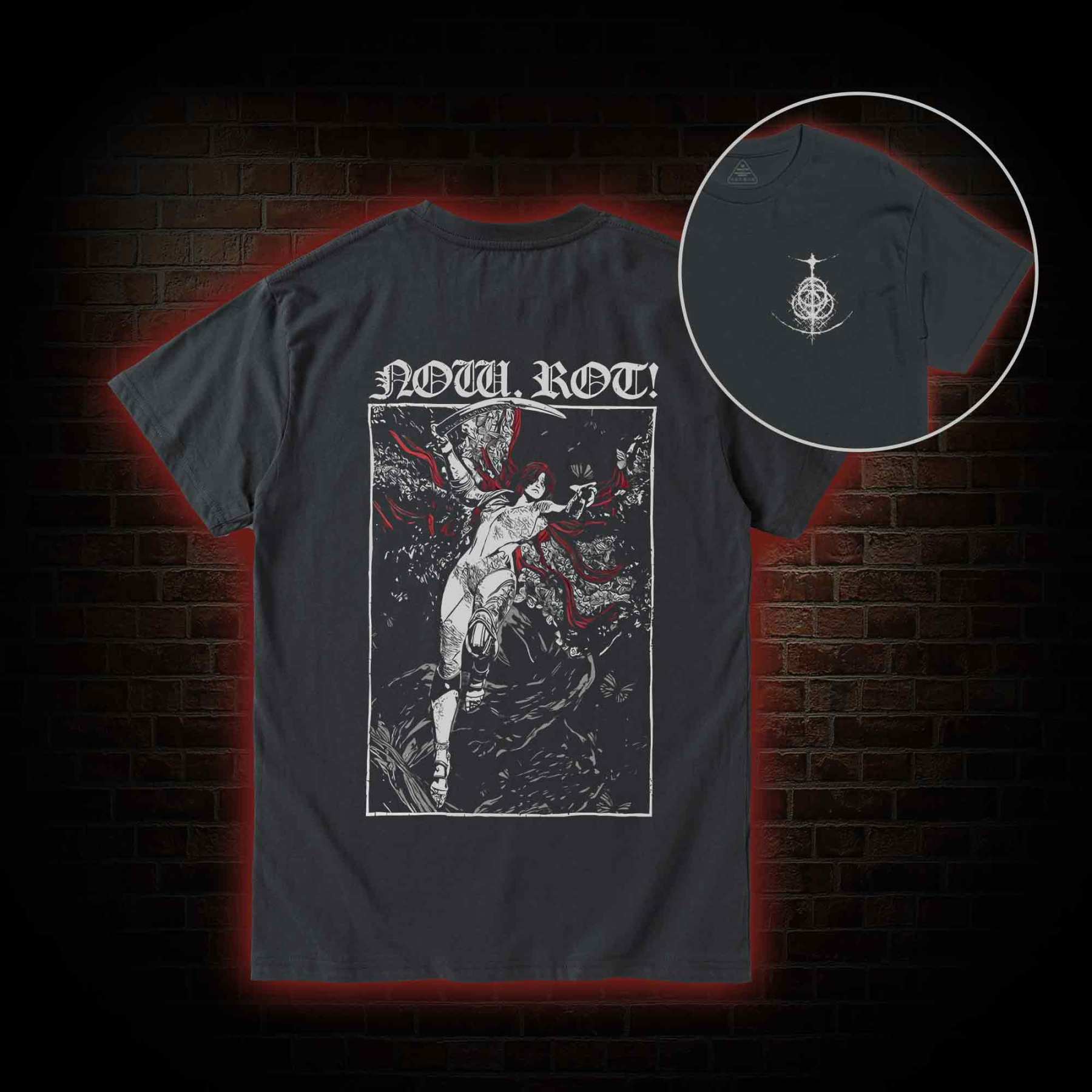 Now Rot Back Print T-Shirt