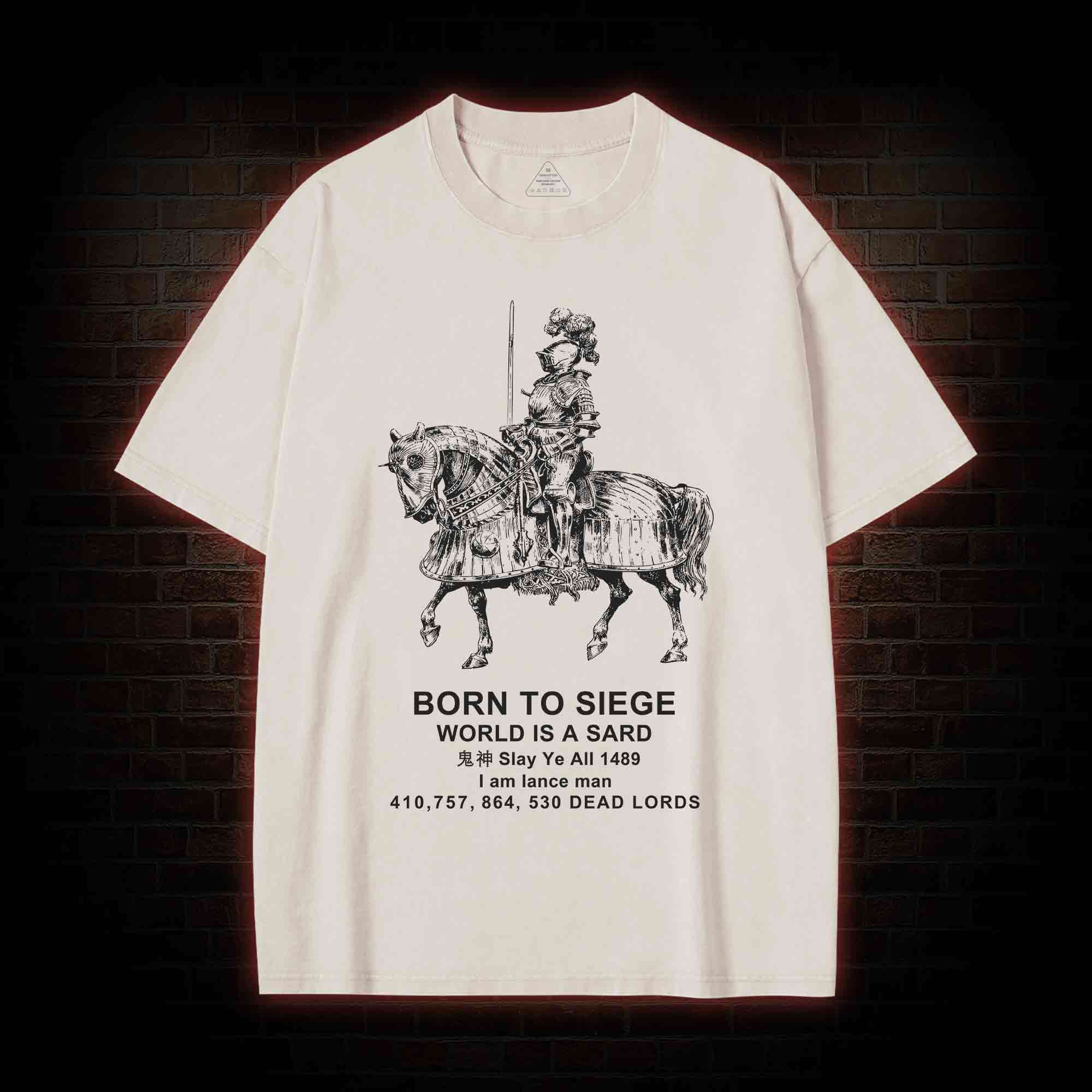 Born To Siege Washed T-shirt