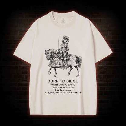 Born To Siege Washed T-shirt
