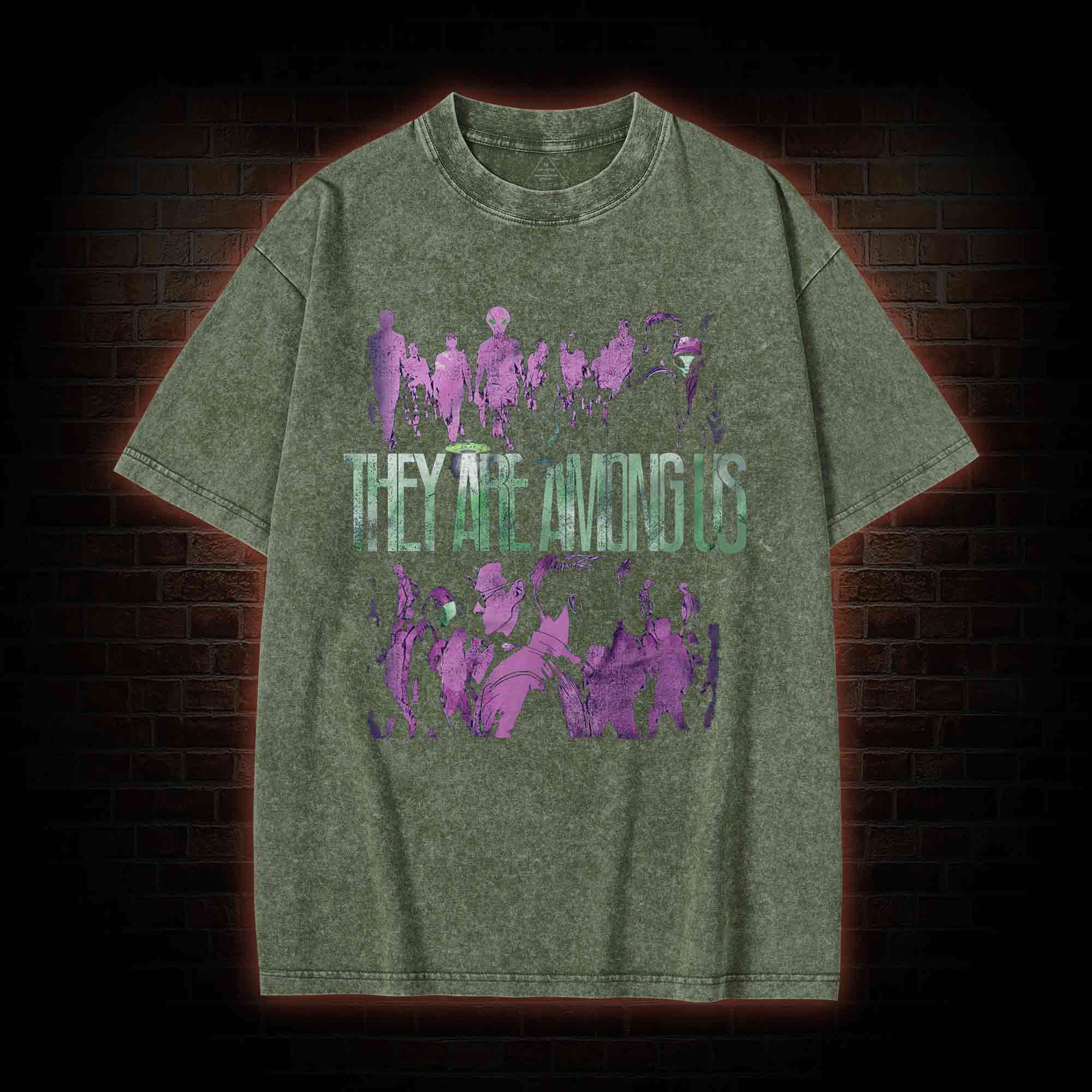 They Are Among Us Washed T-shirt