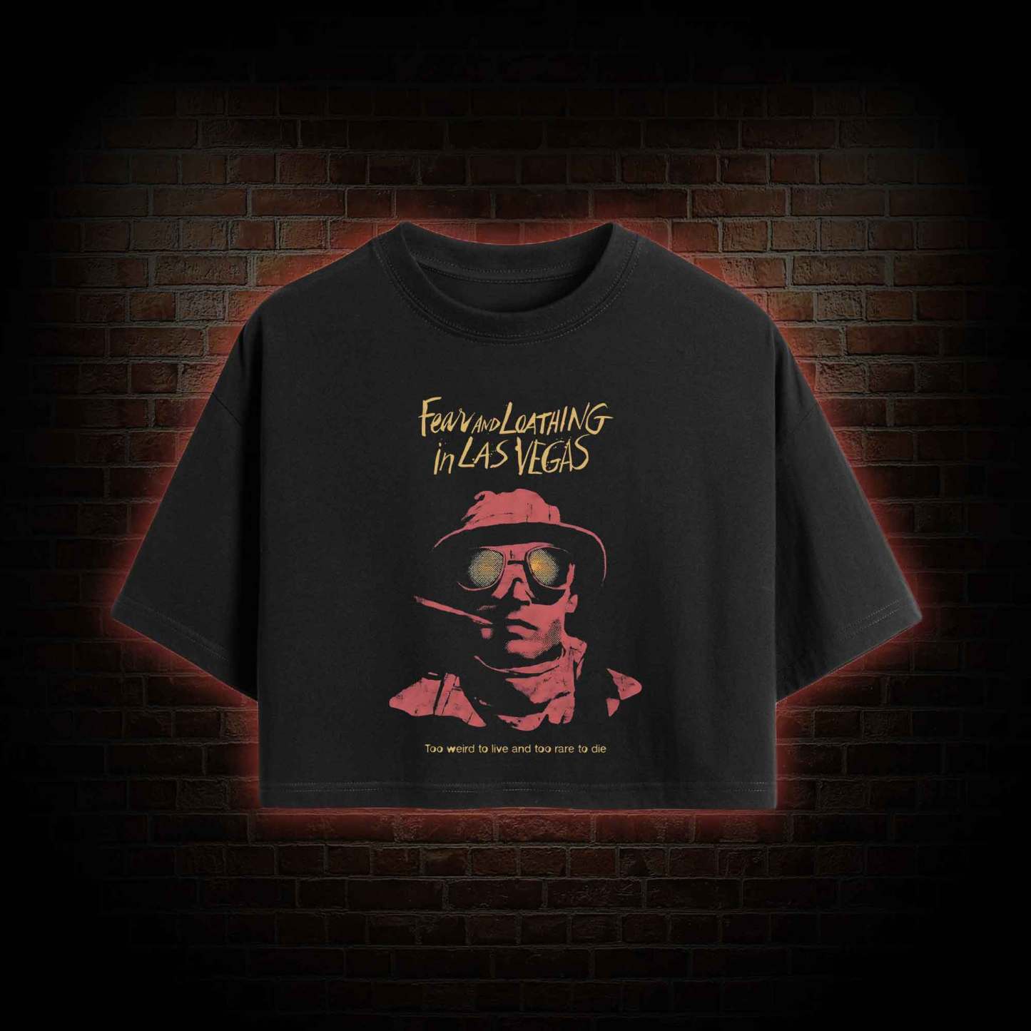 Too Weird to Live and too Rare to Die Crop Top