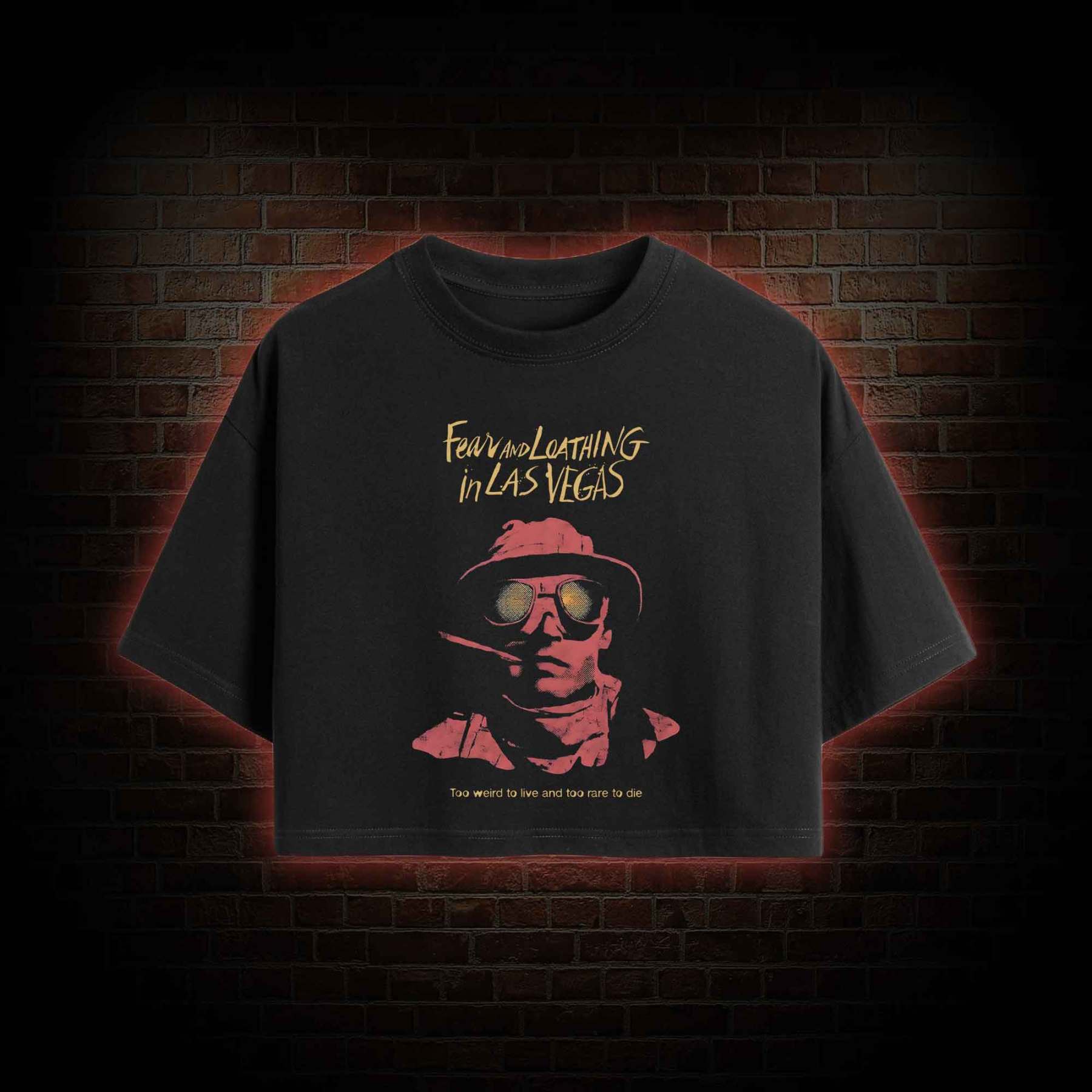 Too Weird to Live and too Rare to Die Crop Top
