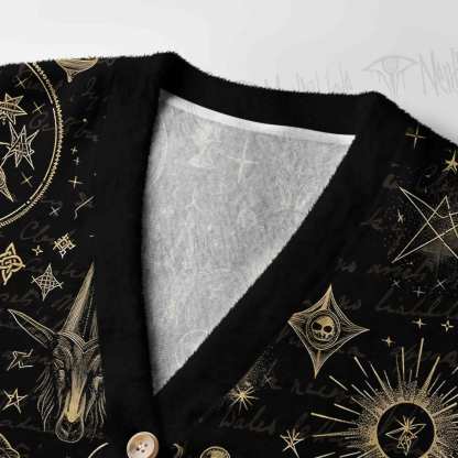 Baphomet Women's Cardigan Sweater