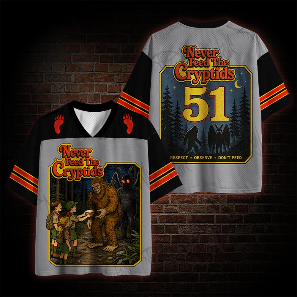 Never Feed Cryptids Retro Mesh Jersey