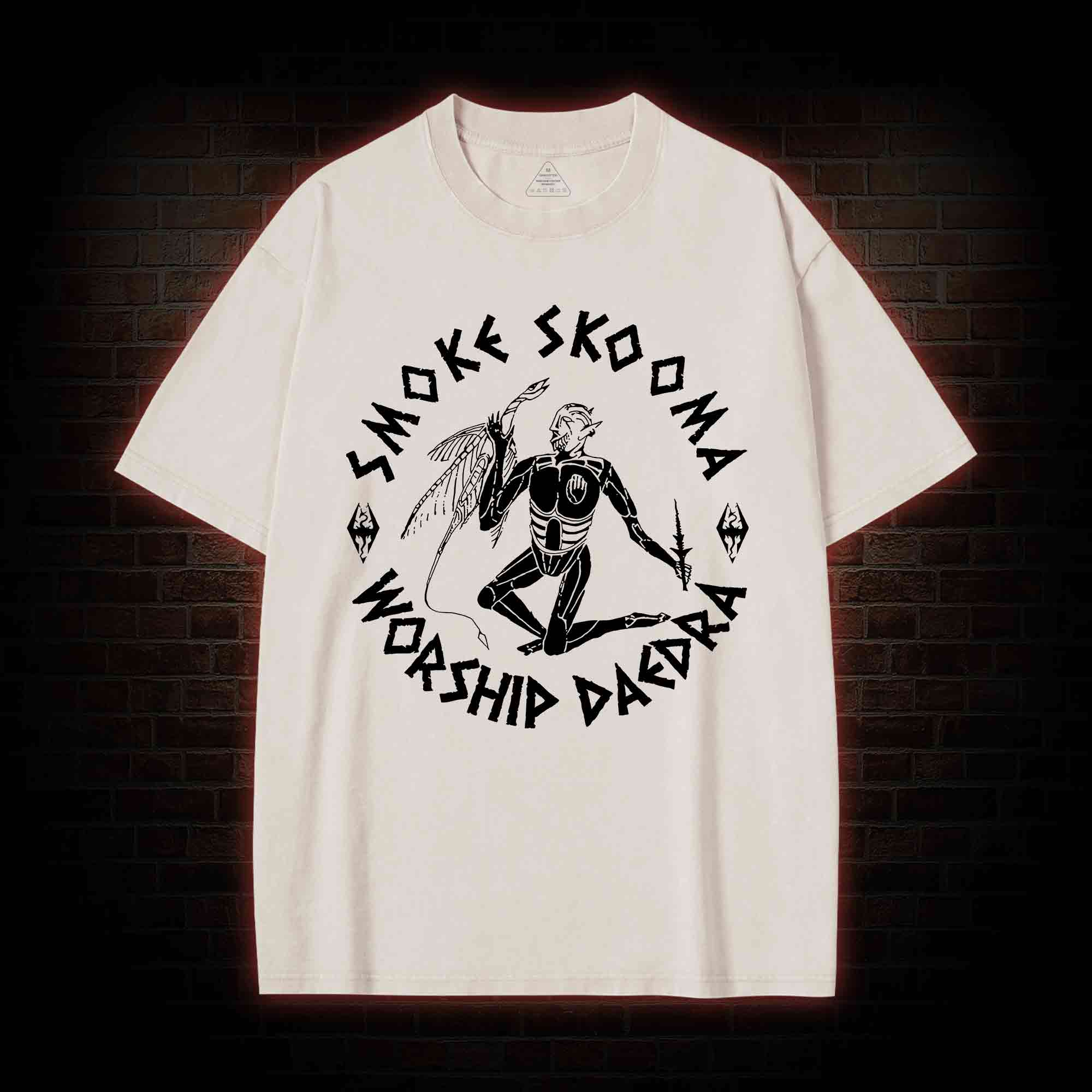 Smoke Skooma Worship Daedra Washed T-shirt