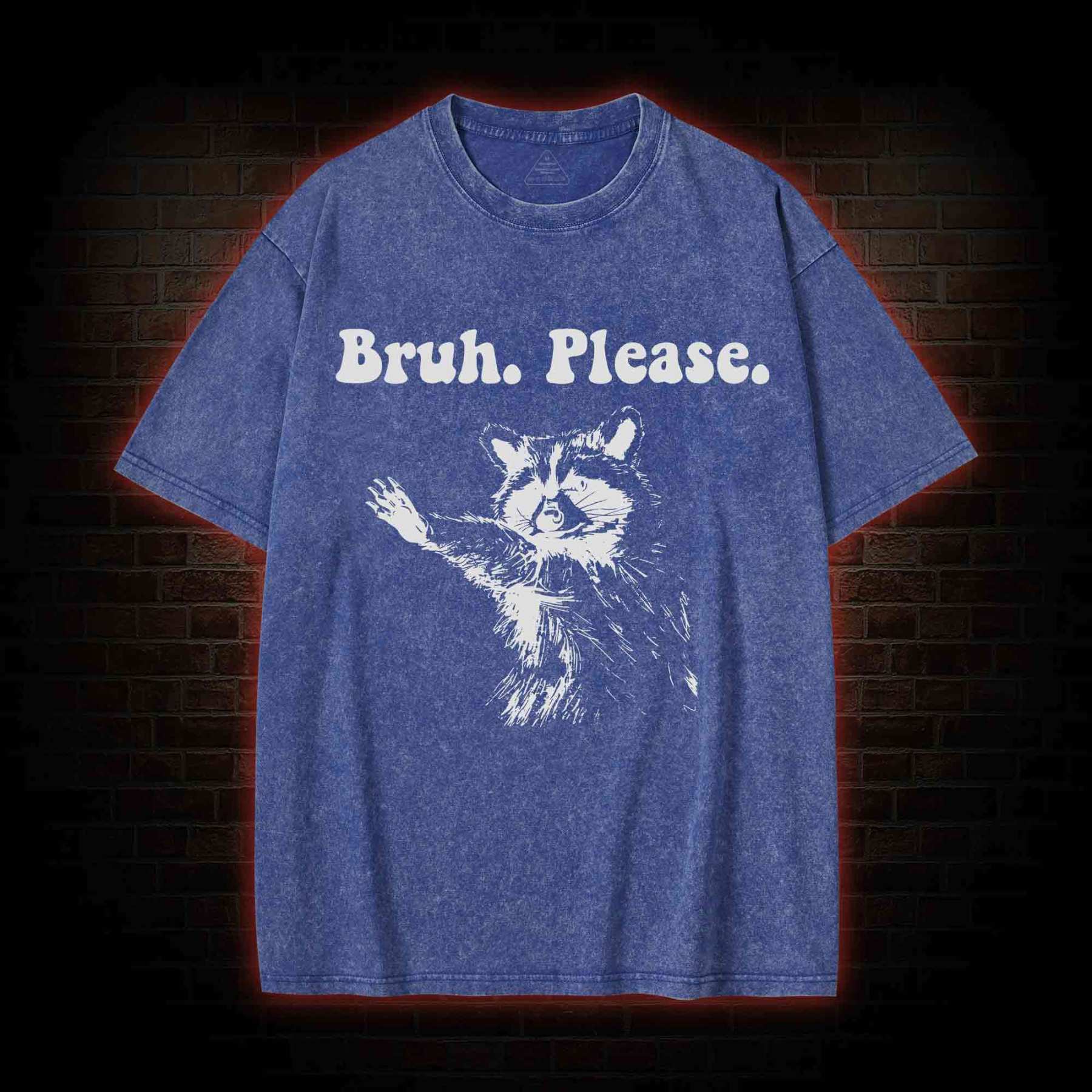Bruh Please Washed T-shirt