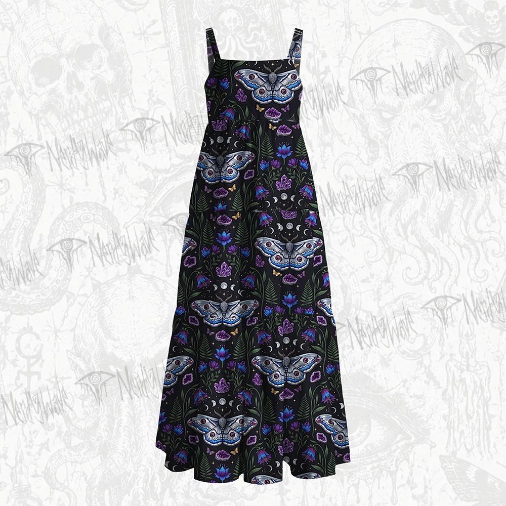 234Witchy Lunar Serpent Wildflower Wide Straps Maxi Dress
