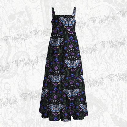 234Witchy Lunar Serpent Wildflower Wide Straps Maxi Dress