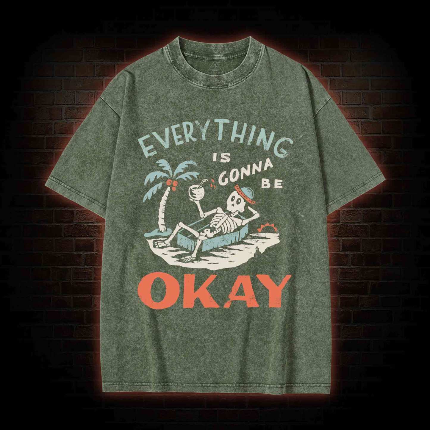 Everything Is Gonna Be Okay Washed T-shirt