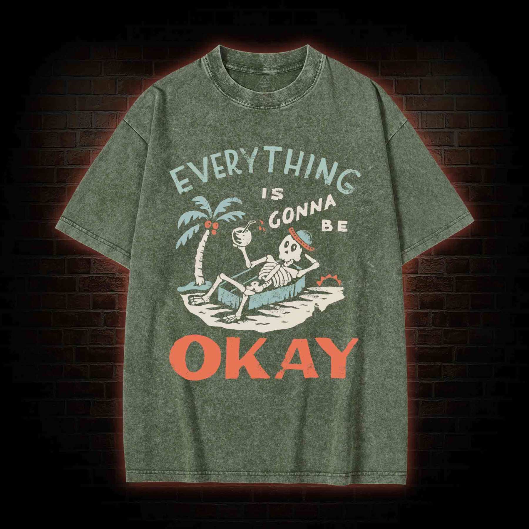 Everything Is Gonna Be Okay Washed T-shirt
