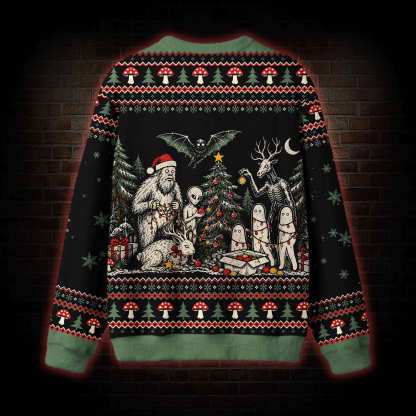 Lurking Christmas Tree Ugly Sweatshirts