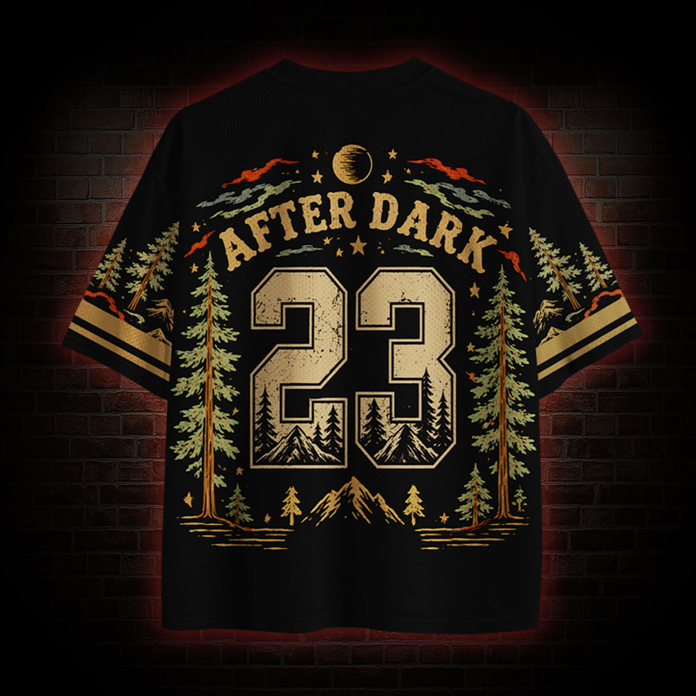 Funny National Parks After Dark Mesh Jersey