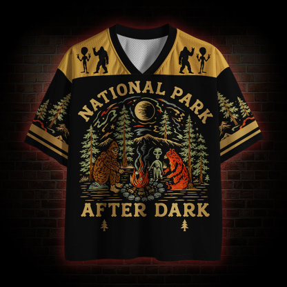 Funny National Parks After Dark Mesh Jersey
