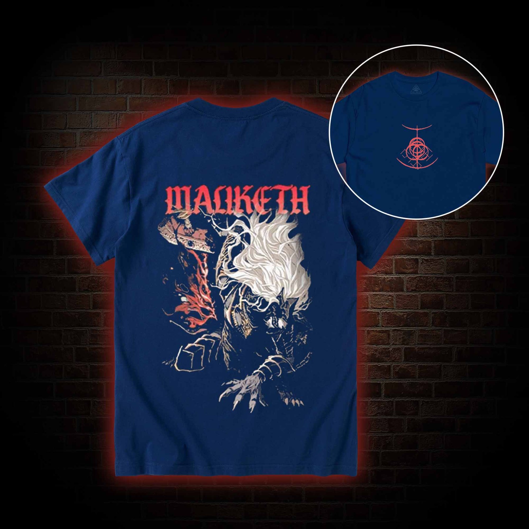 O, Death Become My Blade Once More Back Print T-Shirt