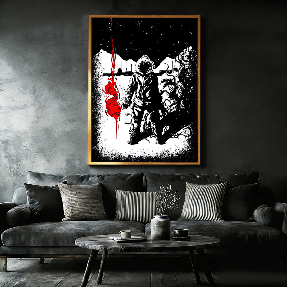 The Thing F.lare Framed Canvas Print