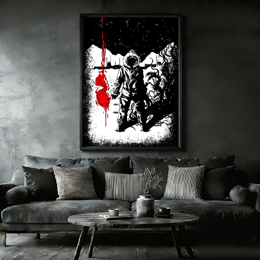 The Thing F.lare Framed Canvas Print