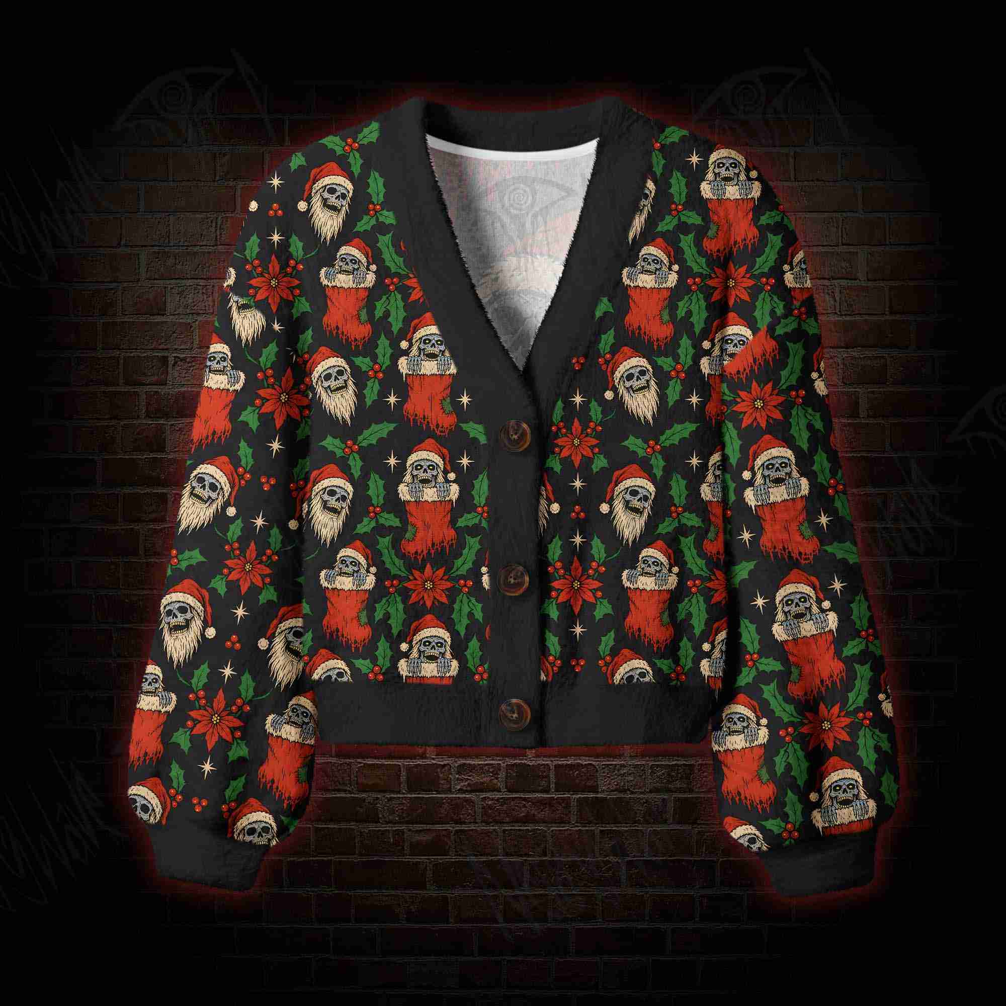 Deadly Christmas Women's Cardigan Sweater