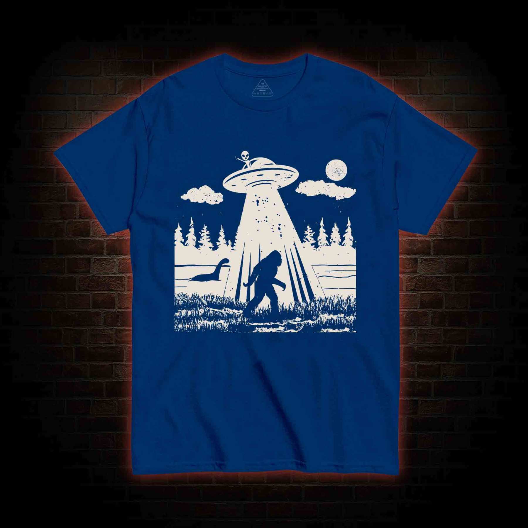 Bigfoot Sasquatch Alien UFO Loch Ness Monster T-shirt