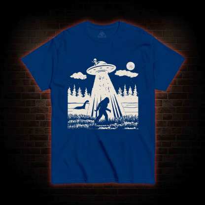 Bigfoot Sasquatch Alien UFO Loch Ness Monster T-shirt