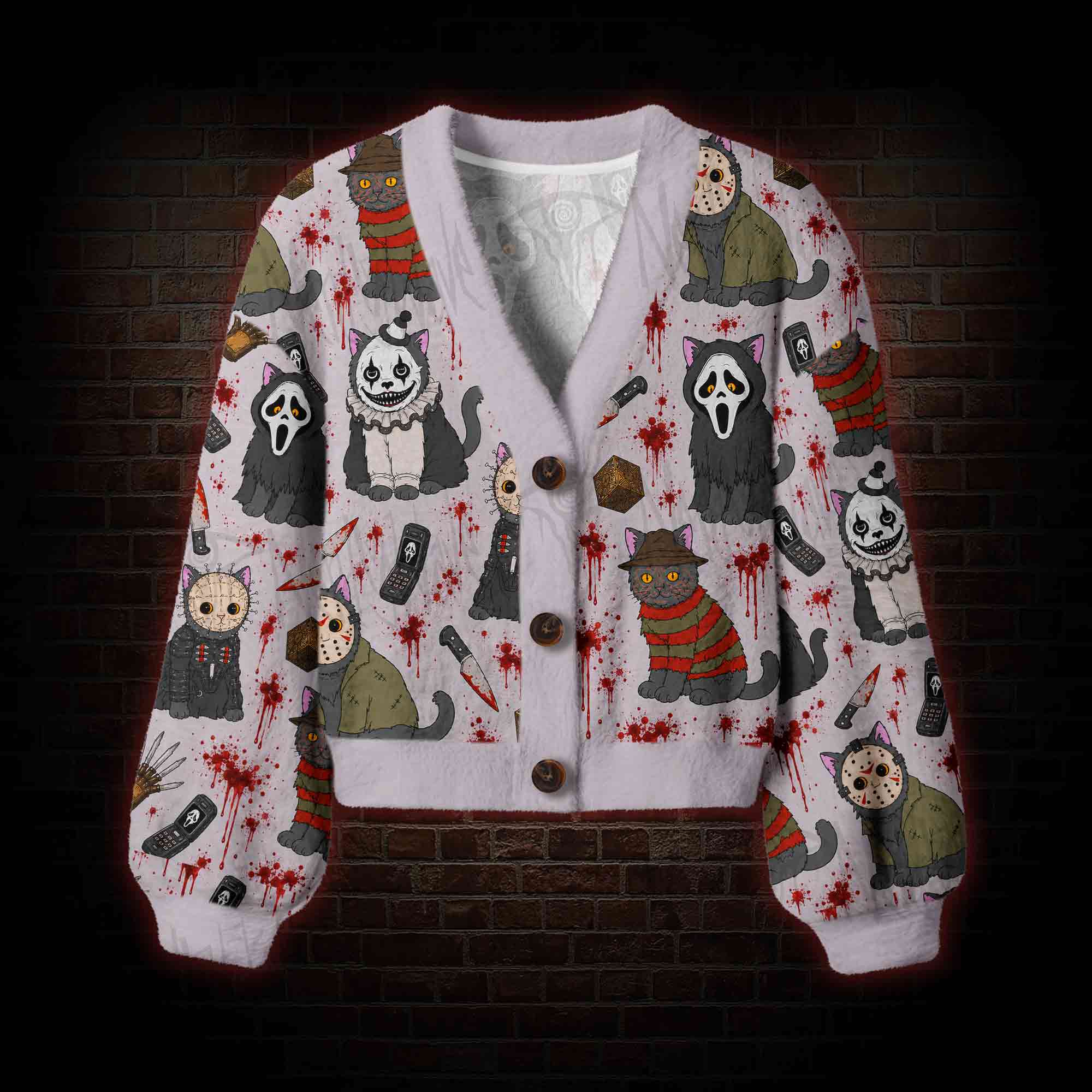 Cat Slayers Women's Cardigan Sweater