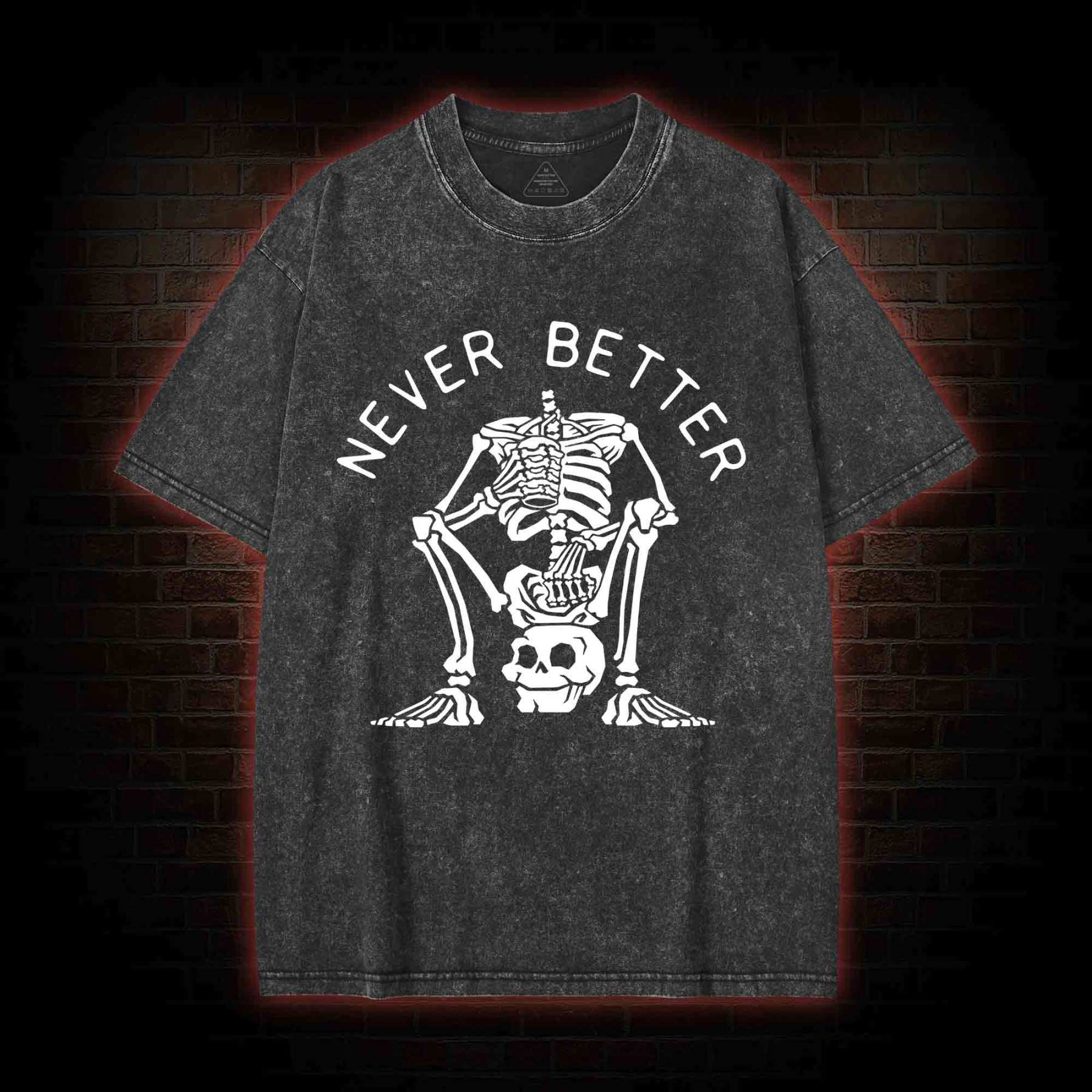 Never Better Graphic Washed T-shirt