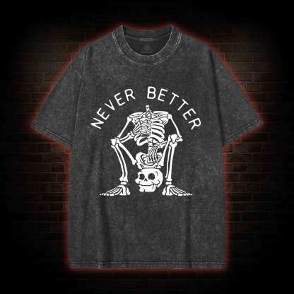 Never Better Graphic Washed T-shirt