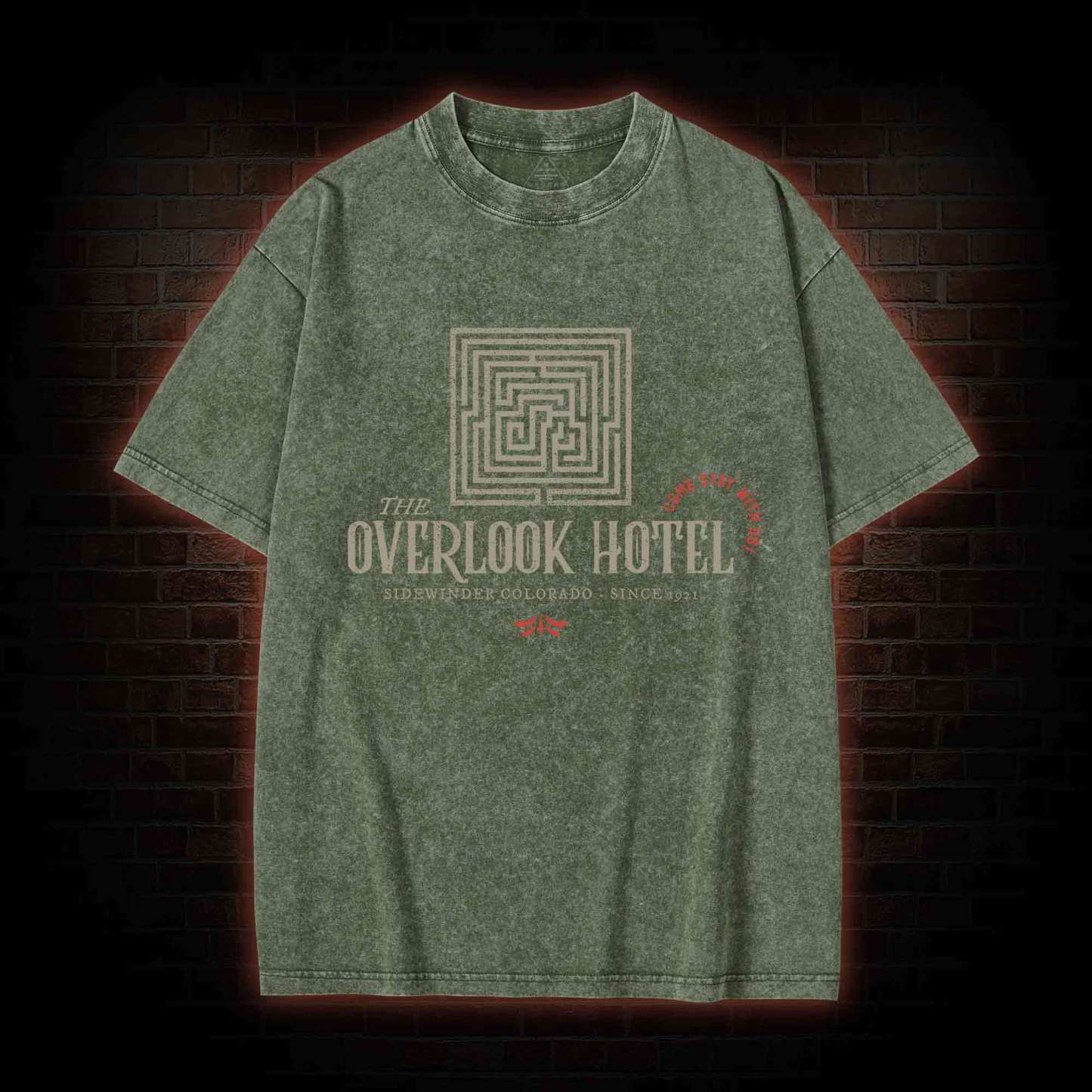 Overlook Hotel Washed T-shirt