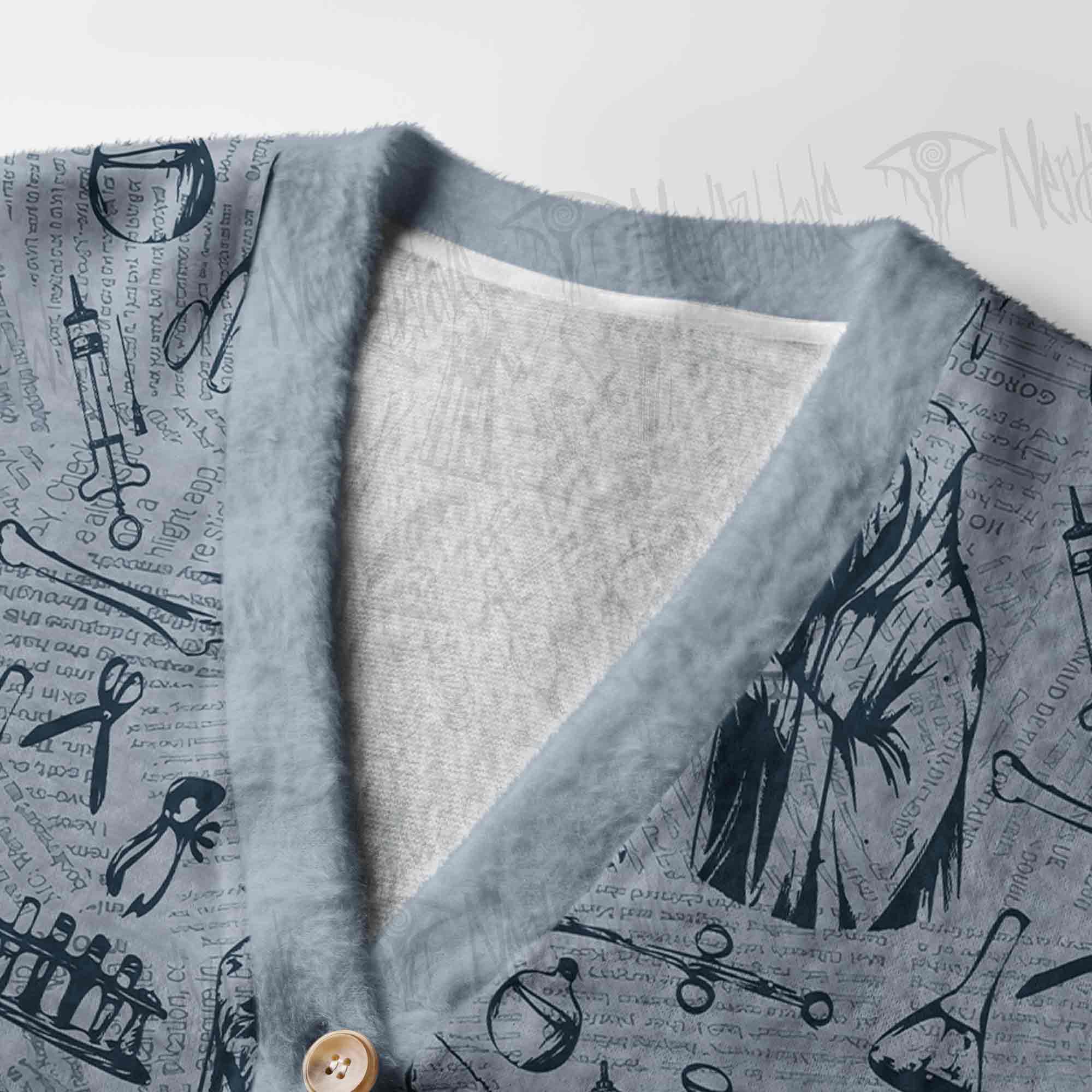 Plague Doctor Women's Cardigan Sweater