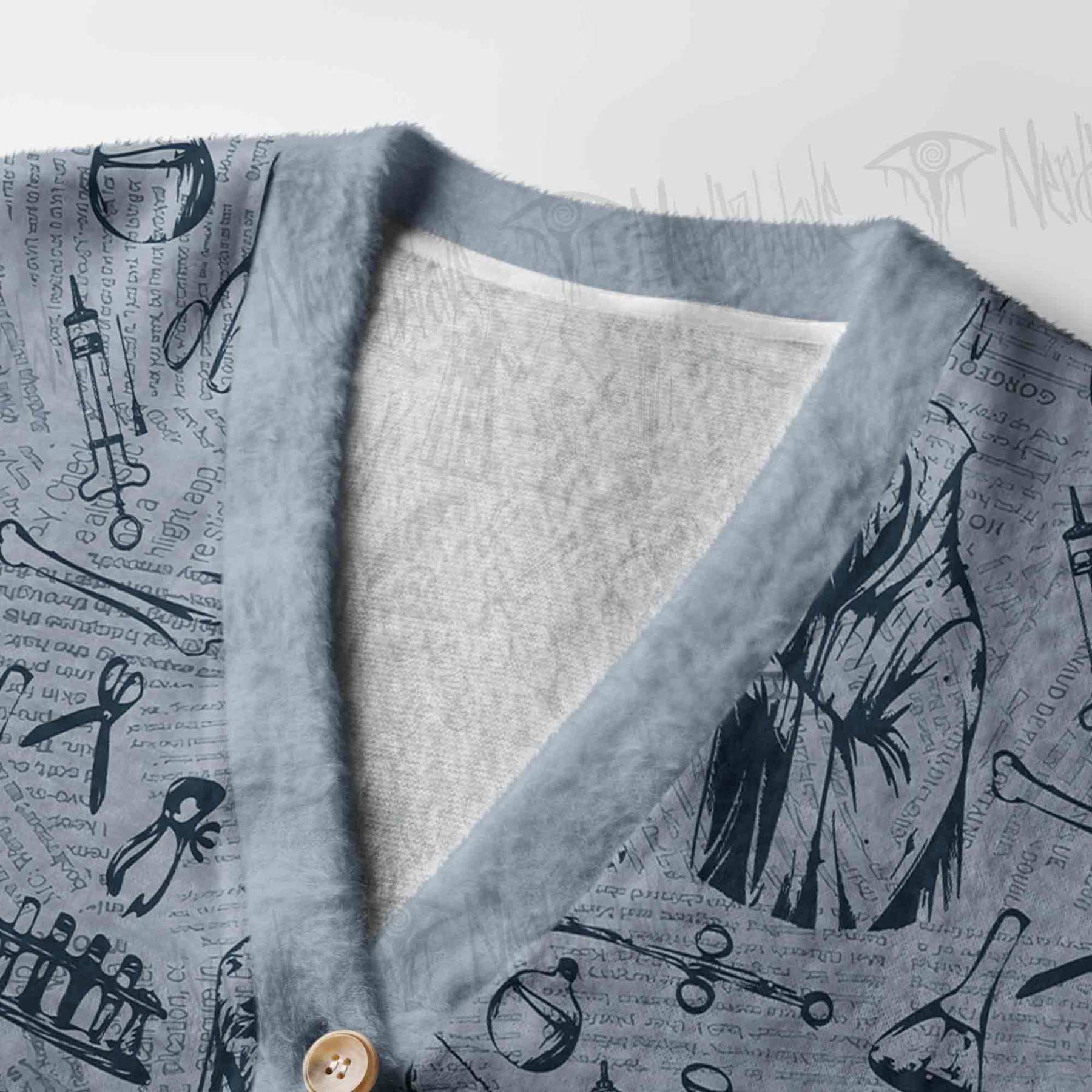 Plague Doctor Women's Cardigan Sweater