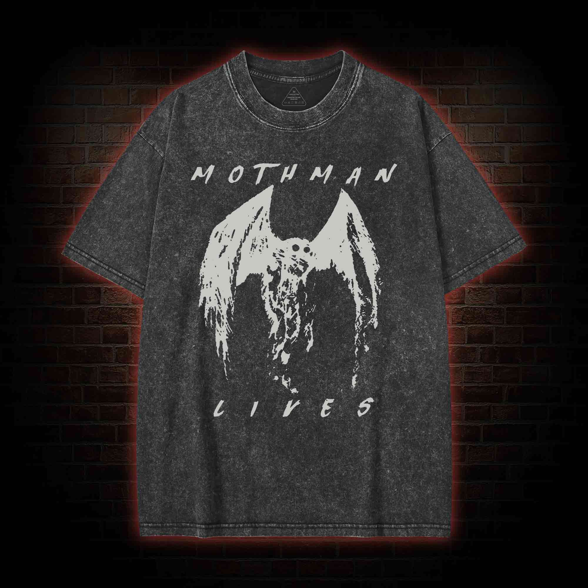 Mothman Lives Washed T-shirt