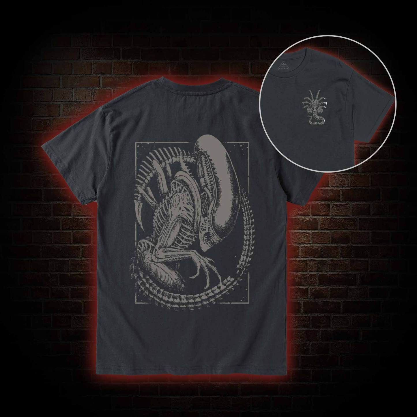 Alien Vintage Back Print T-Shirt