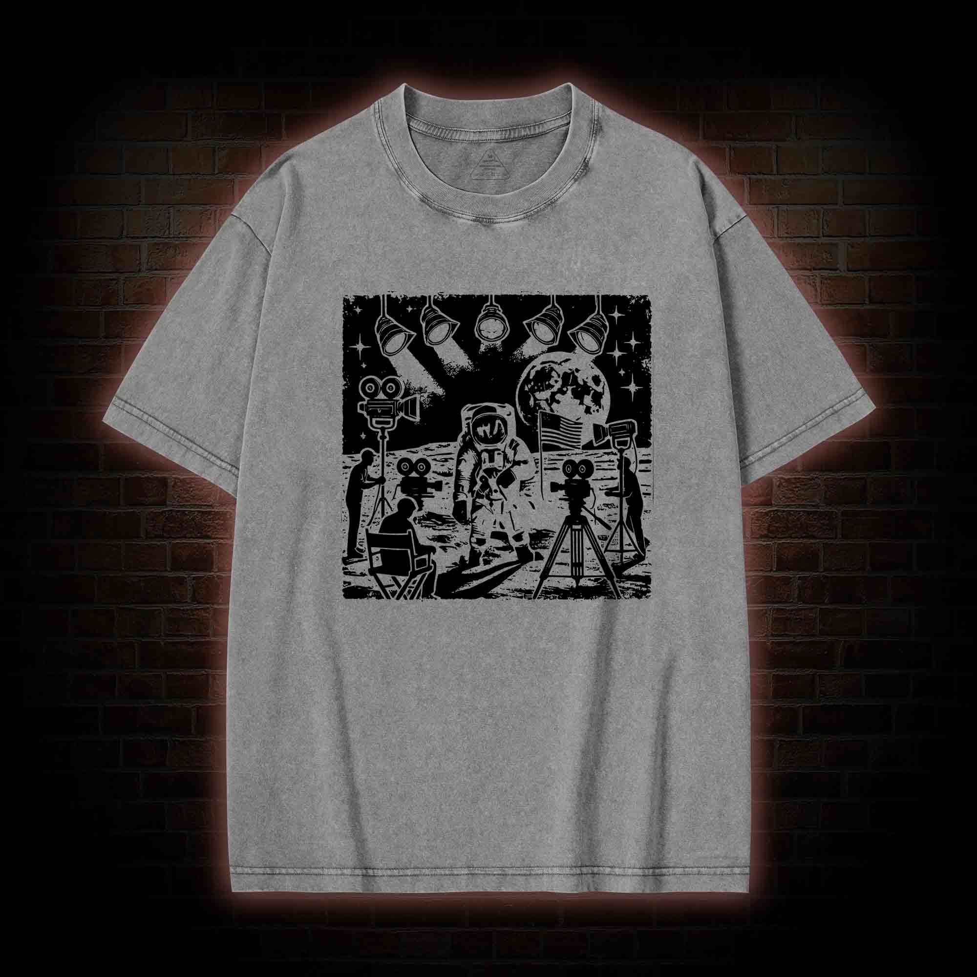 Moon Landing Washed T-shirt