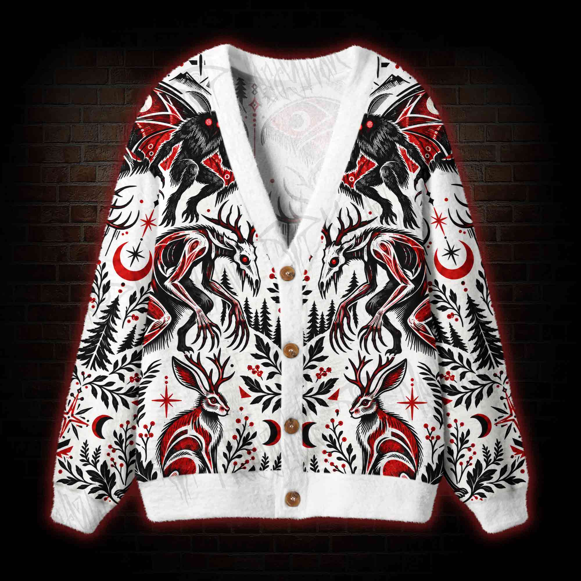 Cryptid Gathering Cardigan Sweater